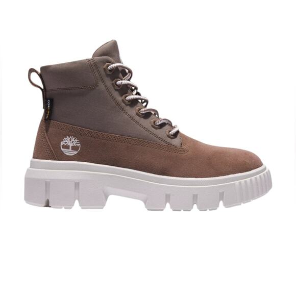 Timberland Women’s Greyfield Tan Suede Canvas Boots – Sz 10 - Picture 1 of 7